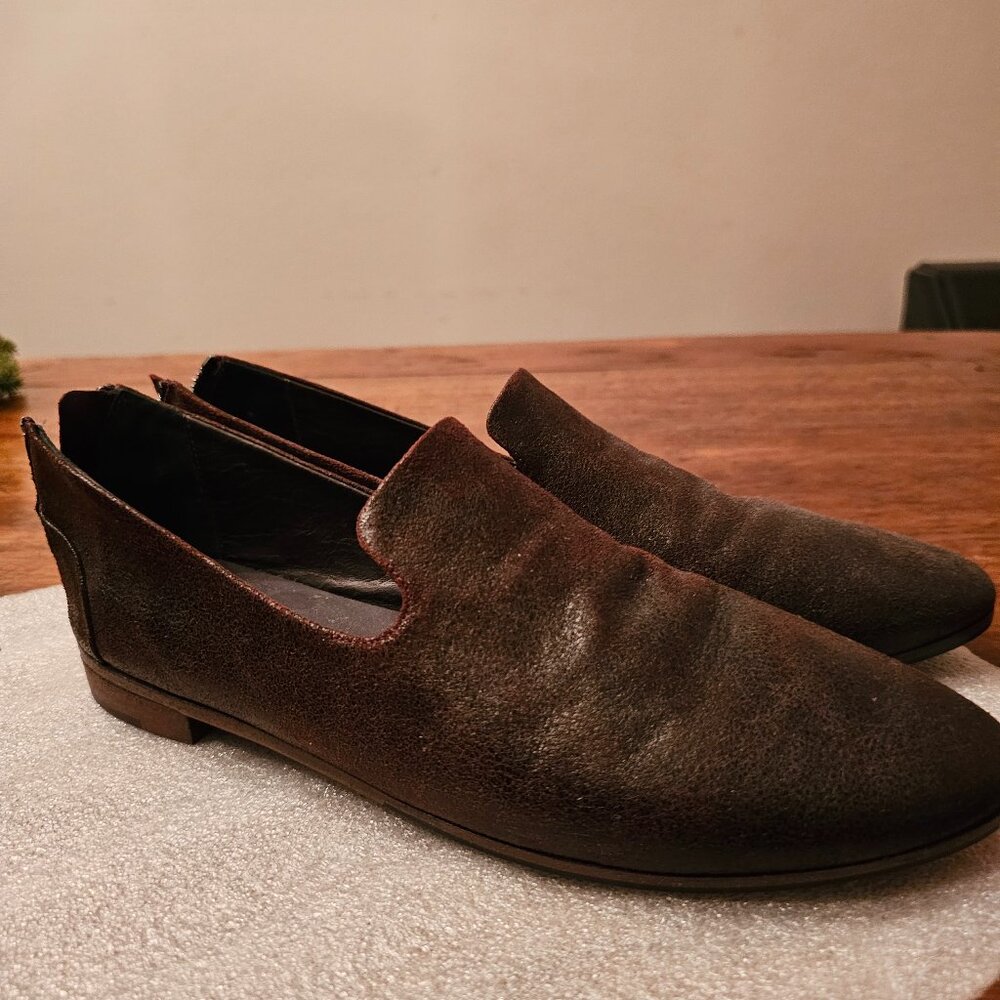 Marsèll Nubuck Distressed Accents Loafers Ballet Flats Sz 9.5 | IT 39.5 (NWOT) - Picture 2 of 9